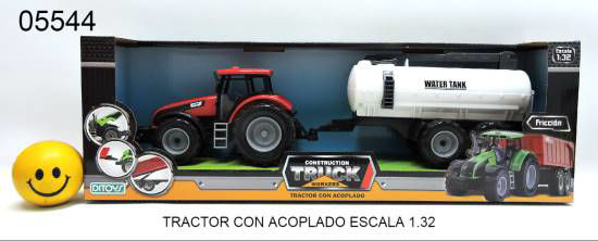 Imagen de TRACTOR C/ ACOPLADO ESCALA 1.32   10.25